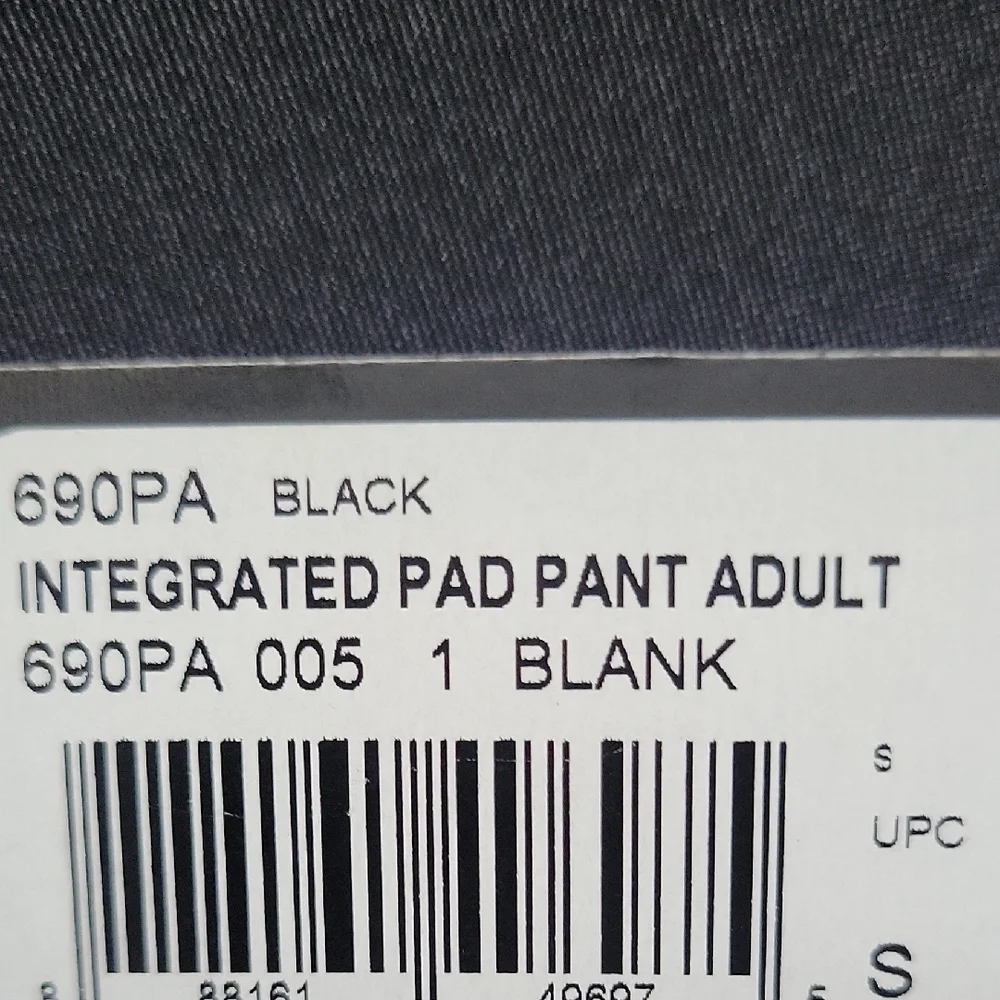 Adidas Black Integrated Pad Pant Size S - Picture 7 of 9
